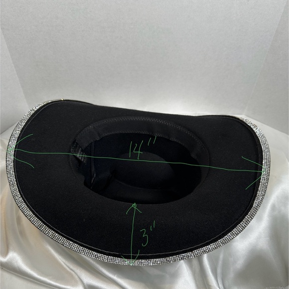 COPY - Western Bling Black Cowboy Hat - Boots On The Ground - Picture 6 of 7